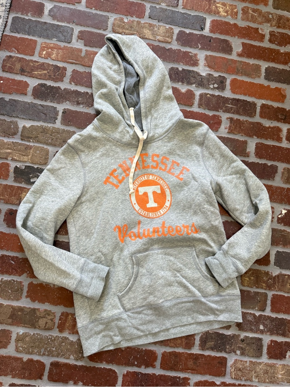 Gray Hoodie with Orange Tennessee Volunteers Logo